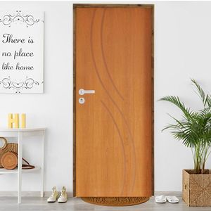 Kit Porta De Madeira 210X62Cm Batente 9Cm Fechadura Stilo Cromada Externa 9 Imbuia