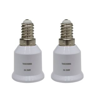 Soquete Adaptador Taschibra De Lâmpada E14 Para E27 Kit 2 Peças