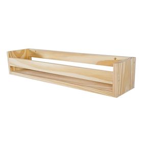 Prateleira Livros 12A X 60L X 14P Madeira De Pinus Branco