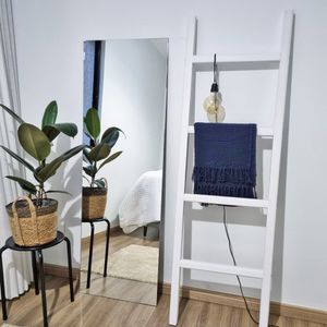 Escada Decorativa Salinas 160x45x4 Em Madeira Cor Branco
