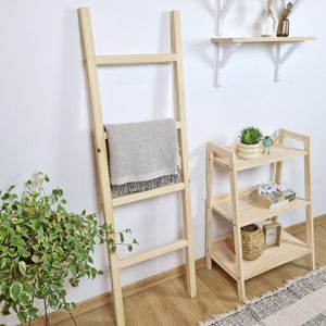 Escada Decorativa Salinas 160x45x4 Em Madeira Cor Natural