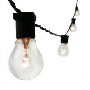 Varal De Luz 10 Metros C/ 20 Soquetes Cordão 1,5mm Preto Starlux