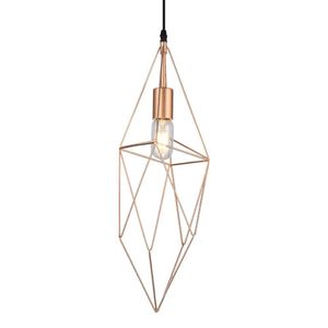 Lustre Pendente Taschibra Aramado Península Cobre E27 Bivolt
