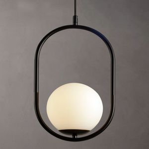 Lustre Pendente Bravalumi Pérola Mond Globo E27 Bivolt Preto