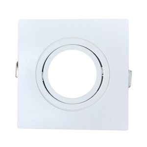 Spot De Embutir Pix Quadrado Plano Móvel Mr16 Branco
