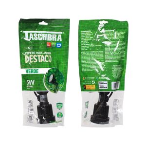 Espeto P/ Jardim Taschibra Destaco Led Integrado 5w Preto Bivolt Verde