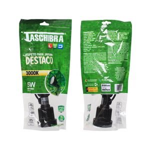 Espeto P/ Jardim Taschibra Destaco Led Integrado 5w Preto Bivolt 3000k Luz Quente