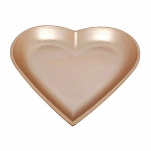 Bandeja Bravadecor Coração 25cm Decorativa Em Mdf Rose Gold