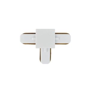 Conector Emenda Pix Tipo T Para Trilho Eletrificado Bivolt Branco