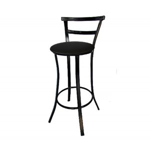 Banqueta Bar Prime 97cm X 42cm X 37 Cm Aço Preto Utilaço Preto