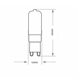 Lâmpada Led Pix G9 3w Leitosa 6500k Luz Fria 220v