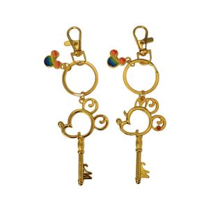 Chaveiro De Metal Mickey E Minnie Chave Rainbow - Taimes