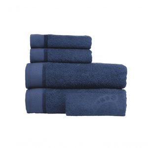 Jogo De Toalha Banhão 5 Peças Eleganz Azul Noite
