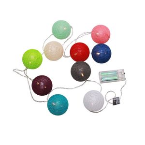 Cordão Decorativo Led Enfeite Luminoso 10 Esferas Coloridas Taschibra