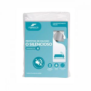 Protetor De Colchão Impermeável Casal Silencioso Lençol 140x190 Cm Fibrasca Branco