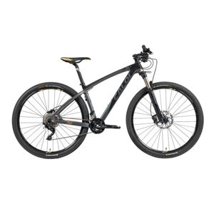 Bicicleta Mountain Bike Carbon Ibex Aro 29 Tam. M Shimano Deore/XT Suspensão Rock Shox Preto Caloi
