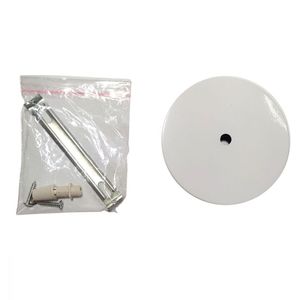 Kit Canopla Redondo P/ Fio 120Mm Branco