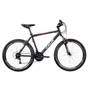 Bicicleta Sport Mtb Aluminum Aro 26 21 Marchas Preta Caloi