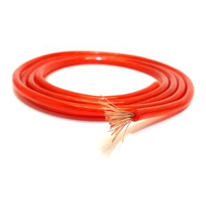 10 Metros Cabo Força 6mm Vermelho Positivo Emborrachado NTV