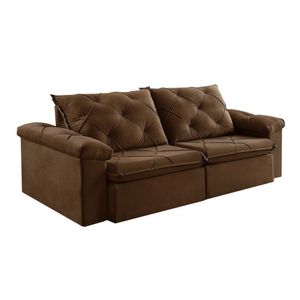 Sofá Retrátil 2 Lugares 202cm Astor 2131 Marrom