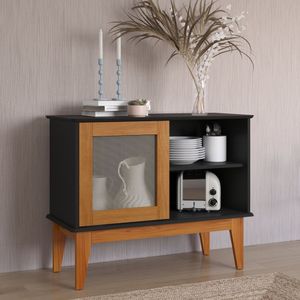 Buffet 1 Porta Denver Tebarrot Preto/Mad