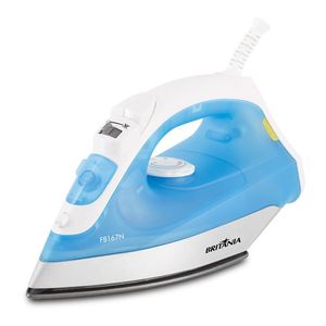 Ferro A Vapor Base Antiaderente Jato Extra Fb167n Britânia Azul 220v