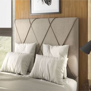 Cabeceira P/Cama Box Casal Veludo Pastel Elegance Pastel