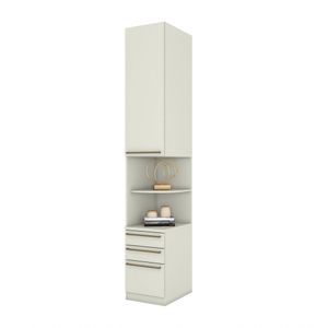 Mesa De Cabeceira Modulada 02 Portas 03 Gavetas Seletto Henn Areia Hp