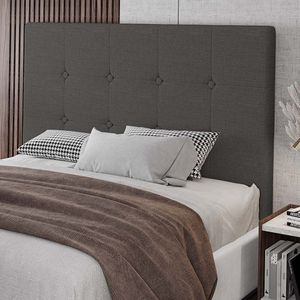 Cabeceira Cama Box Casal Luana 140cm Linho Cinza - Abmaza