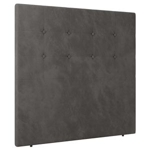 Cabeceira Cama Box Casal Luana 140cm Veludo Cinza - Abmaza