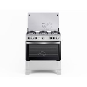 Fogão De Piso 6 Bocas Acendimento Automático Branco Bivolt