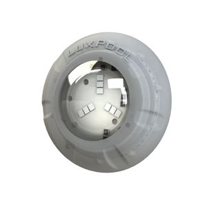 Refletor Power Led 9w Rgb Em Abs Iluminação Multicolorida Para Piscina - Luxpool