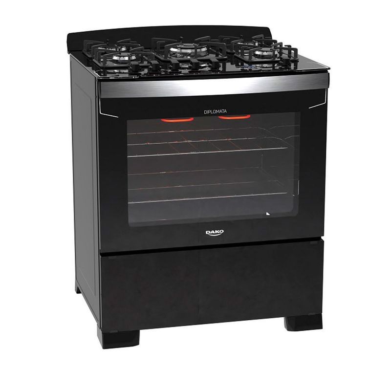 Forno Eletrico Preto com Grill Dourador Dako Eletrodomesticos