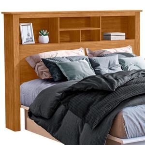 Cabeceira Para Box Casal 140cm Com Nichos 131 Nature Tebar Nature