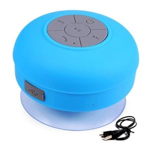 Mini Caixa de Som com Bluetooth e Microfone Resistente à Àgua Cor Azul