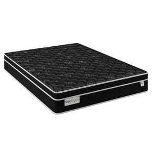 Colchão Queen Molas Verticoil Smart Sonata Black Euro Pillow (158X198X26) - Plumatex