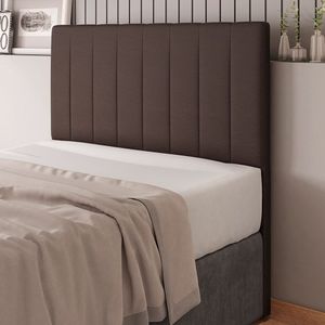 Cabeceira Cama Box Casal King Size Ivana 193cm Sintético Marrom - Abmaza