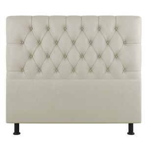 Cabeceira Cama Box Casal Nice 140cm Sintético Bege - Abmaza
