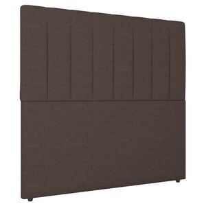 Cabeceira Cama Box Solteiro Ivana 90cm Linho Marrom - Abmaza