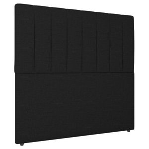 Cabeceira Cama Box Casal Ivana 140cm Linho Preto - Abmaza