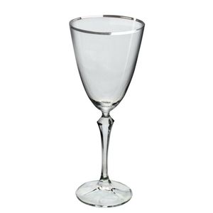 Jogo De Taças Para água Em Cristal Elizabeth Decorada Com 6 Peças 350ml Crystalex