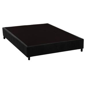 Cama Box Base Viúva Universal Suede Black (128X188X20) - Costa Rica