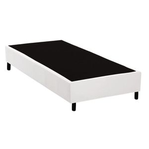 Cama Box Base Solteiro Universal Courano White (96X203X20) - Costa Rica