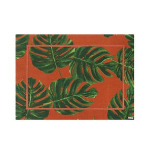 Lugar Americano Em Tecido Jacquard Contorno Bordado 50x36cm Mameg Costela De Adão
