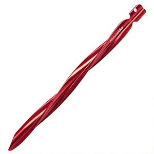 Estacas Spiral Em Alumínio Para Barraca 15cm - 8 Pç Vermelho