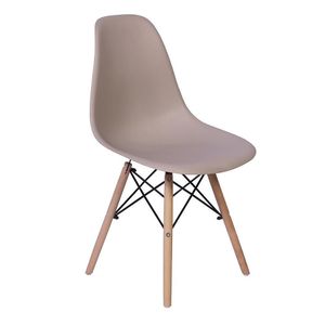 Kit Mesa Jantar Eiffel 90cm Branca 2 Cadeiras Charles Nude