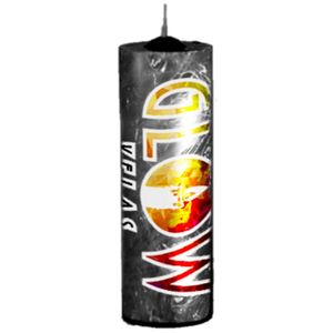 1 Velas De 7 Dias Preto 100% Parafina Pura 260g