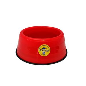 Comedouro Pesado 450 Ml Para Filhotes Grandes Mr Pet Vermelha