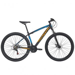 Bicicleta South Legend Aro 29 Alumínio Freios A Disco Câmbio Shimano 24 Marchas - Preto+azul+laranja - 17 Preto+azul+laranja
