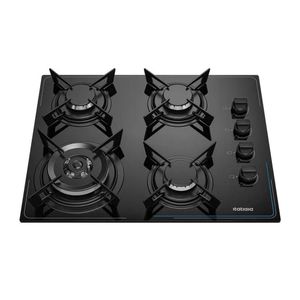 Cooktop Itatiaia Midi Pop Art 4Q Tripla Chama Preto - Bivolt